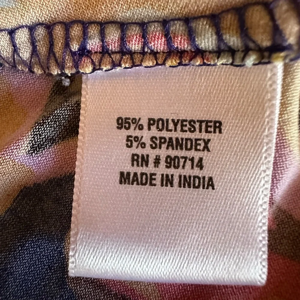 MSK Multicolor Floral Long Sleeve Dress - Picture 9 of 9